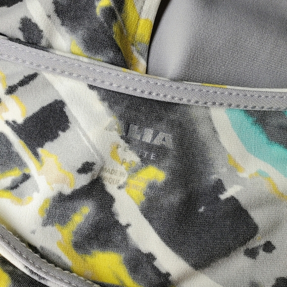 Alia Women's Colorful Stretchy 3/4 Sleeve Blouse Top Size Petite Small PS NWOT - Picture 14 of 14